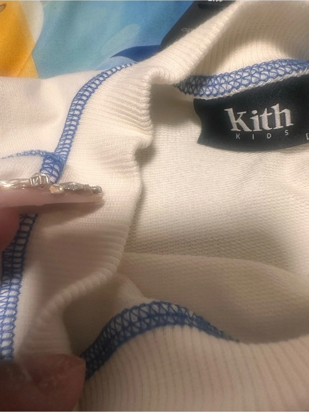 Kith White Short Set with Multicolor Kith New York Logo size 10/12